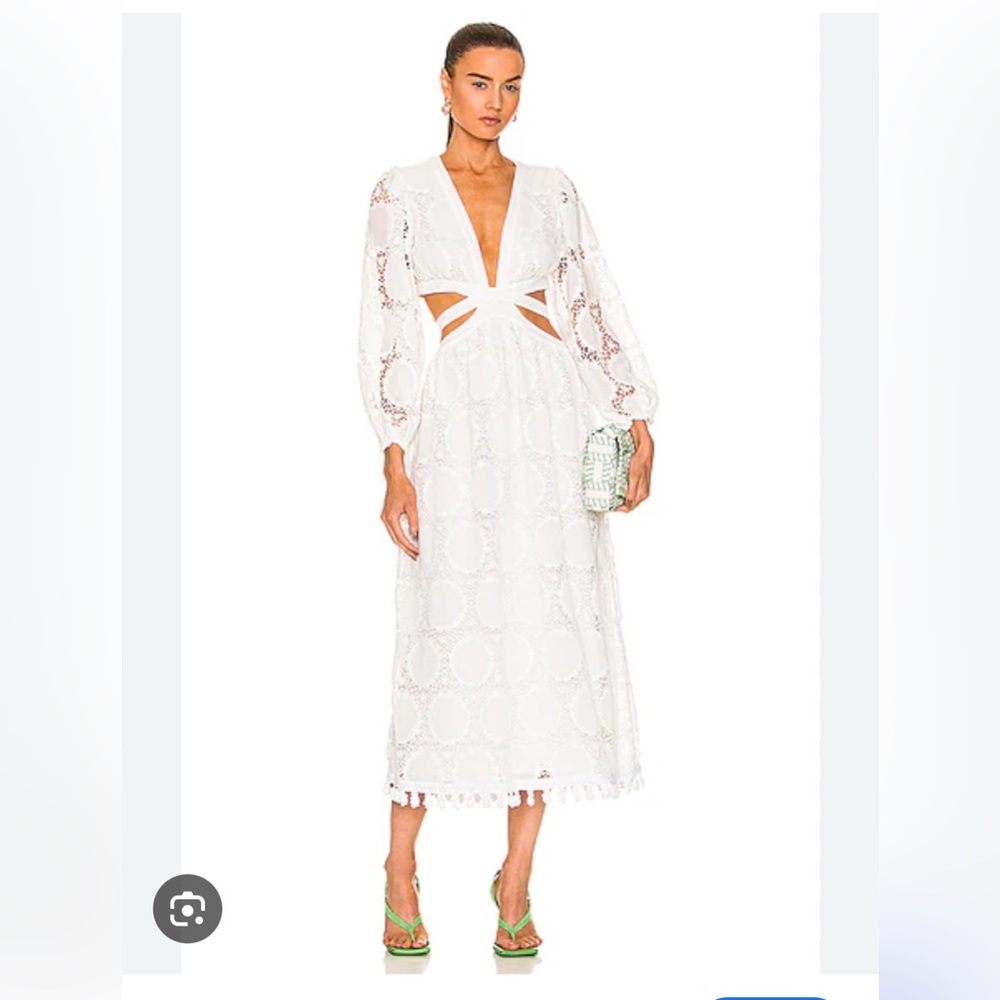 ALEXIS STRAN DRESS CLAIR SMALL NWT